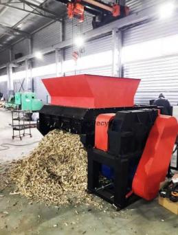 Шредер одновальный ШГ-350 для пластика, резины, дерева, бумаги, шин, картона, металла, костей